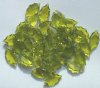 50 22x13mm Acrylic Olive Leaf Pendants